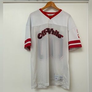 Off-White jersey t-shirt red